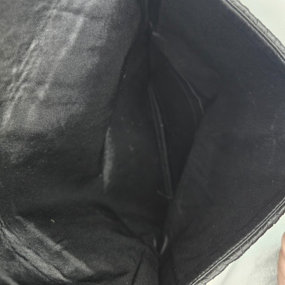 Komarov Textured Fabric Clutch Purse - Black - EUC - Picture 4 of 7